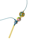 COLLAR 3 ESFERAS BARRA METALICA COLOR