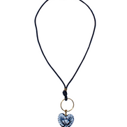 LONG NECKLACE HEART HOOP