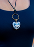 LONG NECKLACE HEART HOOP