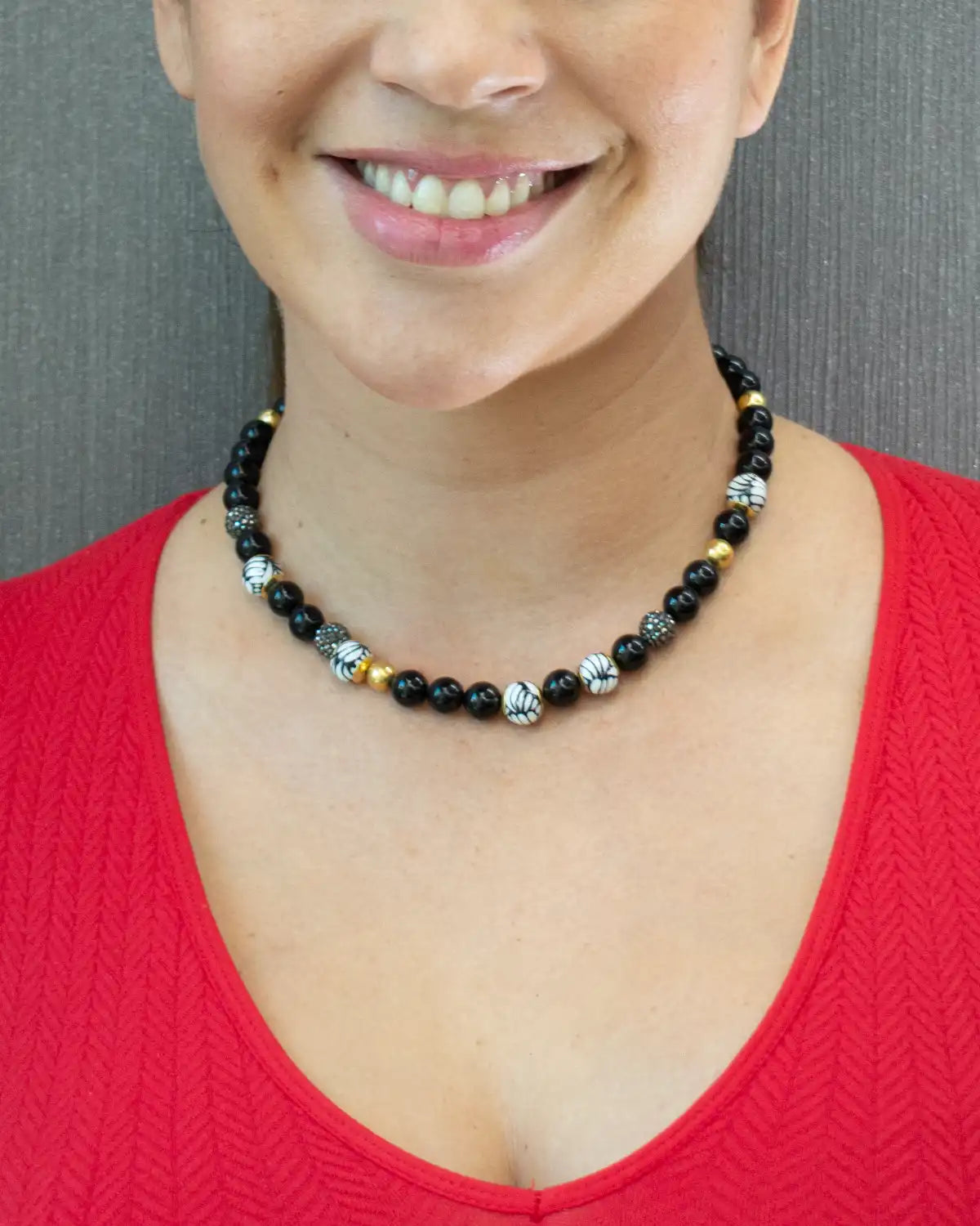 ONYX MULTI-STONE NECKLACE