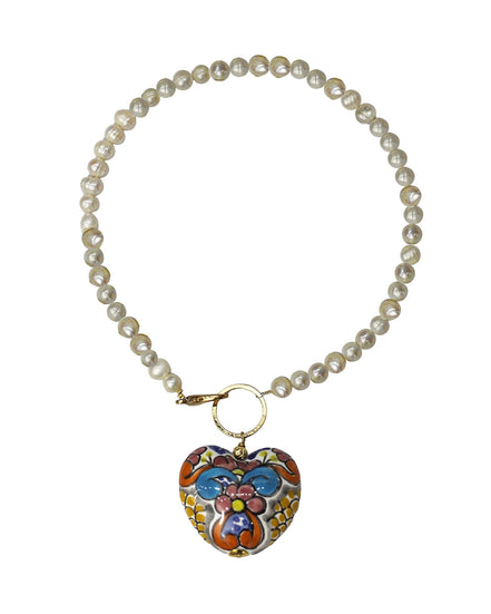 COLLAR CORAZON CENTRAL COLOR