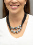 DOUBLE ONYX NECKLACE