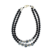DOUBLE ONYX NECKLACE