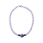 NECKLACE WITH CENTRAL PEARL SPHERE