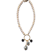 COLLAR DE PERLAS CON DIJE DE TALAVERA NEGRA