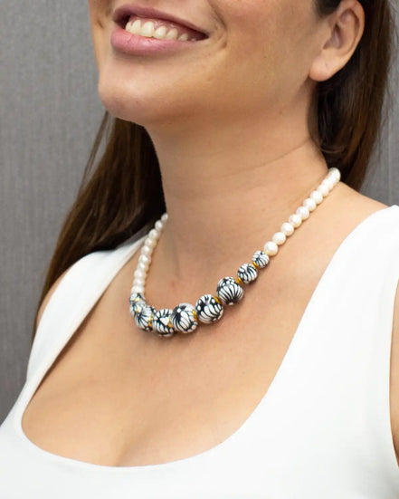 NINE-SPHERE TALAVERA PEARL NECKLACE