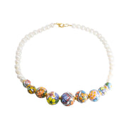 COLLAR PERLAS 9 ESFERAS COLOR