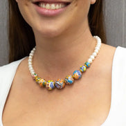 COLLAR PERLAS 9 ESFERAS COLOR