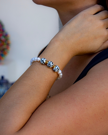 PULSERA PERLA 3 ESFERAS