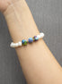 PULSERA PERLA 3 ESFERAS COLOR