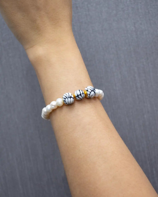 PULSERA PERLA 3 ESFERAS