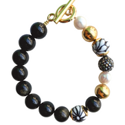 PULSERA ONIX CON TALAVERA NEGRA