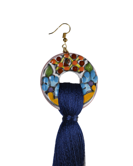 ARETE LARGOS ARO TALAVERA COLOR