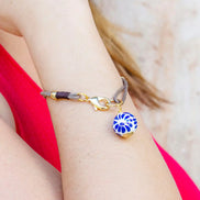 PULSERA PIEL ESFERA