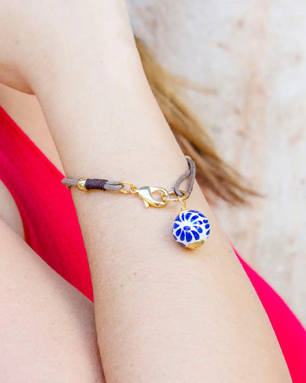 PULSERA PIEL ESFERA