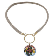 SIMPLE BEZEL NECKLACE COLOR