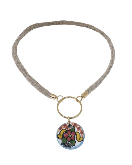 SIMPLE BEZEL NECKLACE COLOR