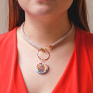 SIMPLE BEZEL NECKLACE COLOR