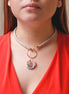 SIMPLE BEZEL NECKLACE COLOR