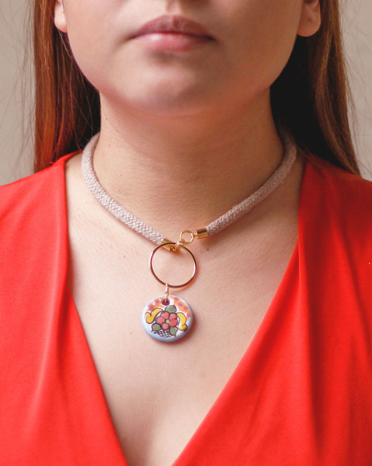 SIMPLE BEZEL NECKLACE COLOR