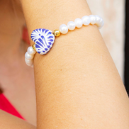 PULSERA PERLA CORAZÓN