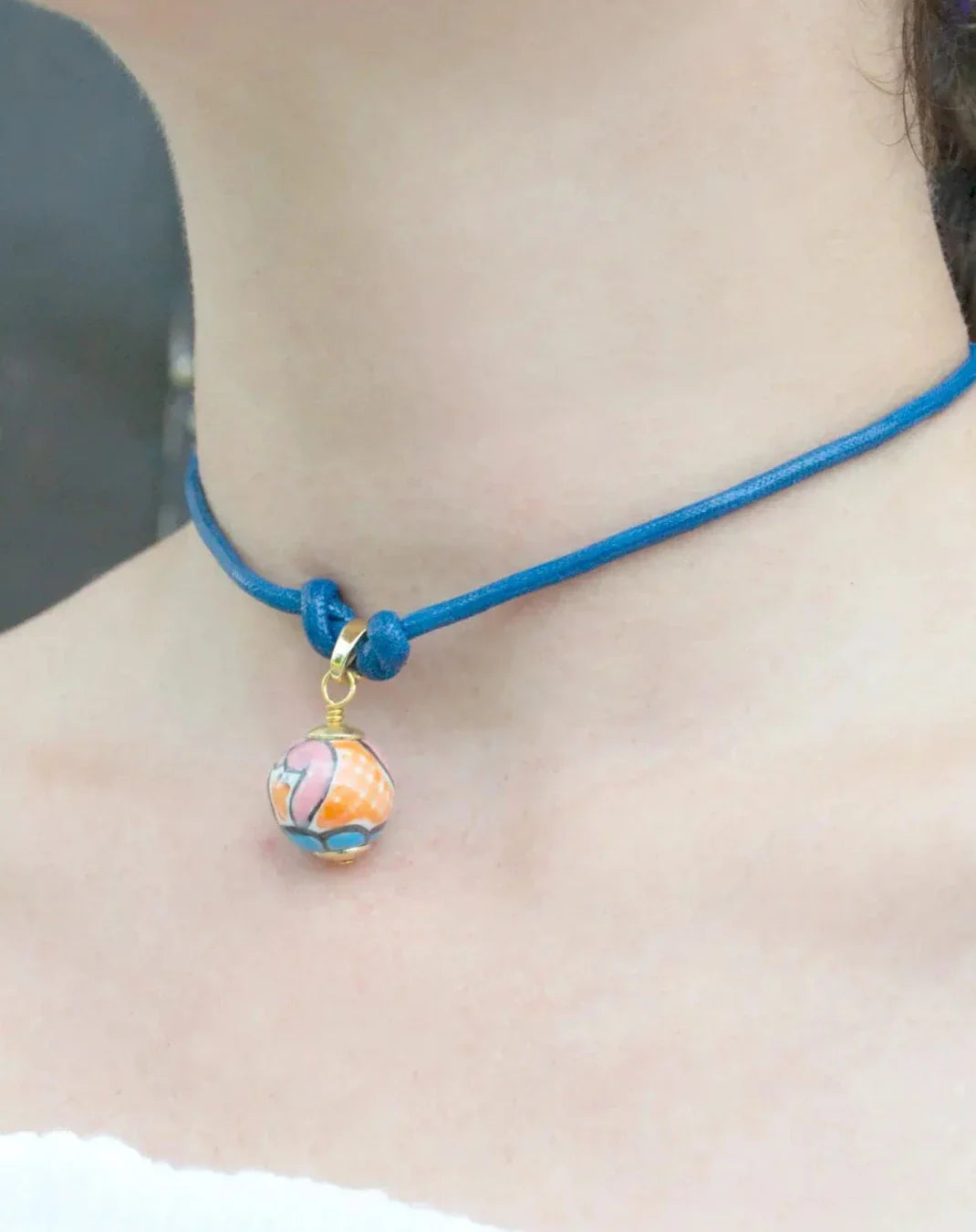 SIMPLE SPHERE NECKLACE COLOR