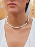 COLLAR PERLA ESFERA LATERAL COLOR