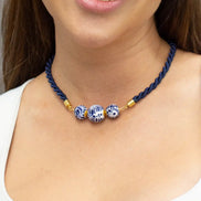 CORDON NECKLACE 3 SPHERES