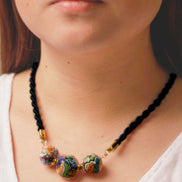 COLLAR CORDON 3 ESFERAS COLOR