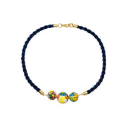 COLLAR CORDON 3 ESFERAS COLOR