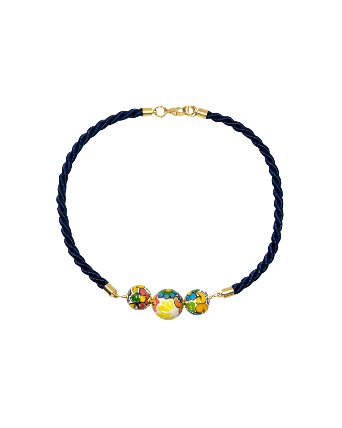 COLLAR CORDON 3 ESFERAS COLOR