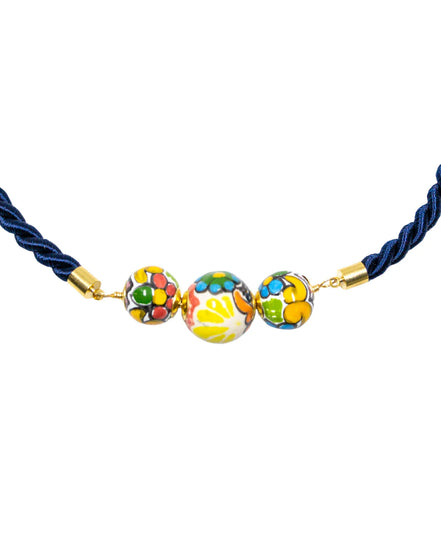COLLAR CORDON 3 ESFERAS COLOR