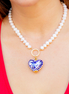 COLLAR PERLA CORAZON GRANDE