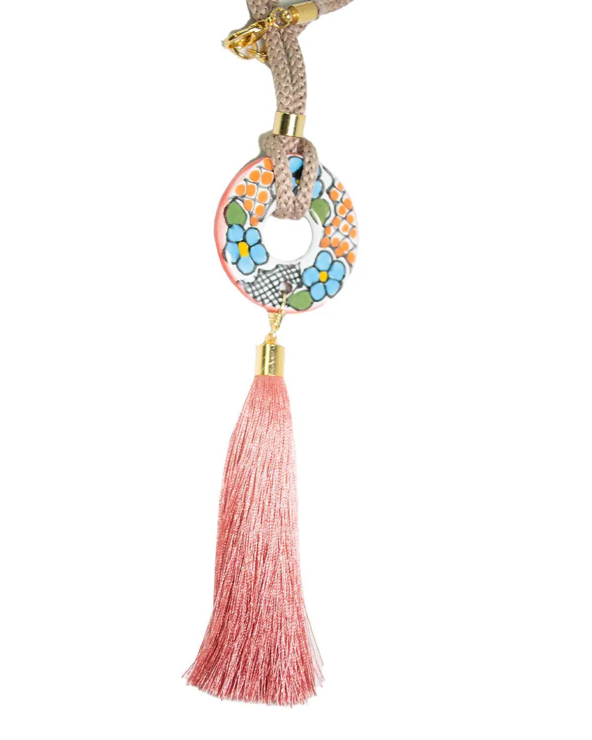 LONG HOOP NECKLACE COLOR