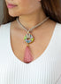 LONG HOOP NECKLACE COLOR