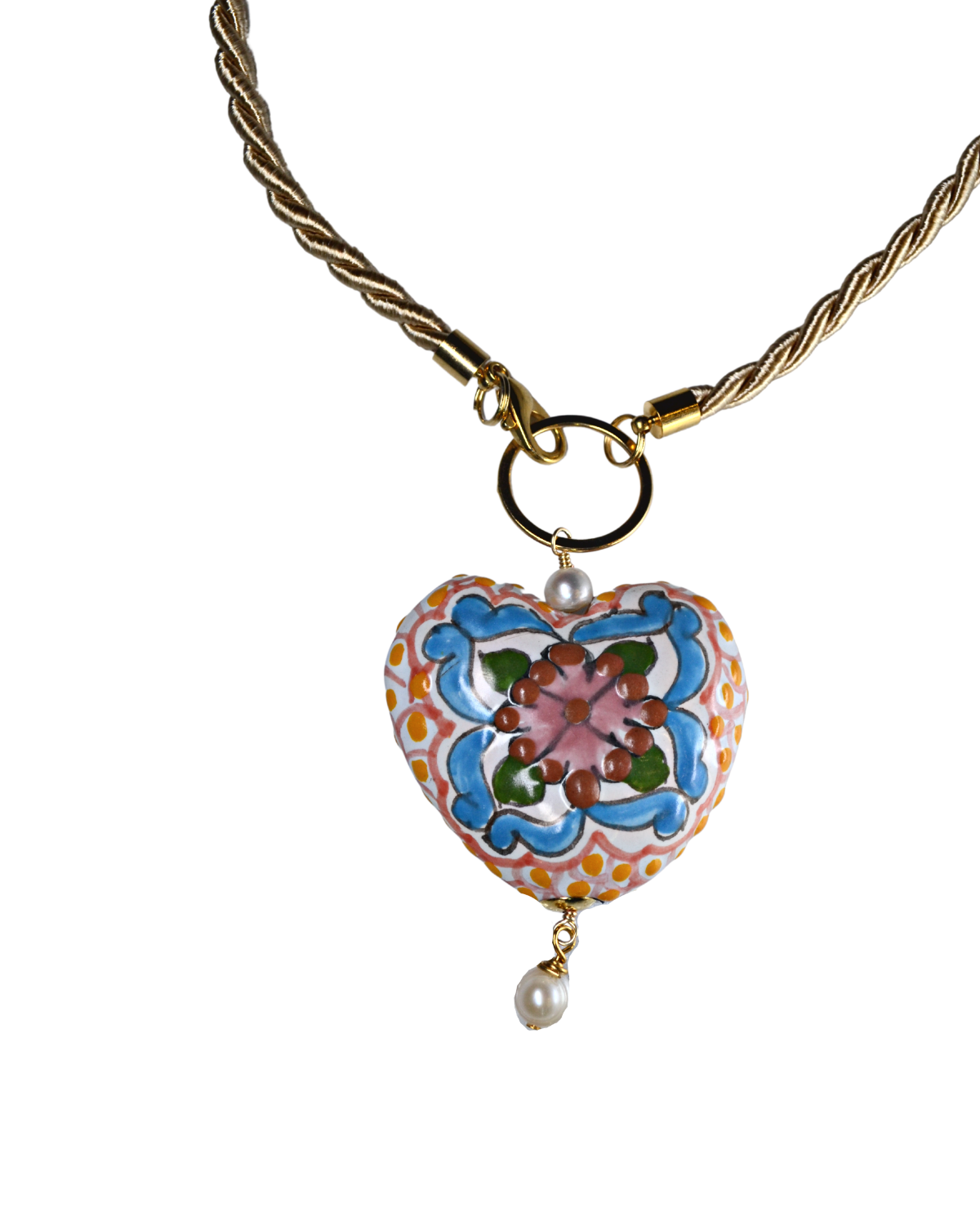 COLLAR SENCILLO CORAZON COLOR