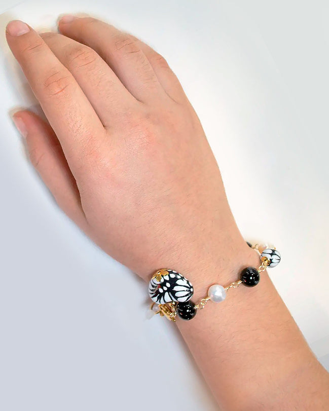 PULSERA ENGARCE TALAVERA NEGRA