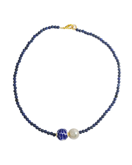 COLLAR LAPIS PERLA LATERAL