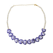COLLAR PERLAS Y CORAZONES MINI