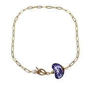 COLLAR CADENAS,CORAZON Y PORTADIJE FRONTAL