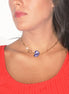 COLLAR CADENAS,CORAZON Y PORTADIJE FRONTAL