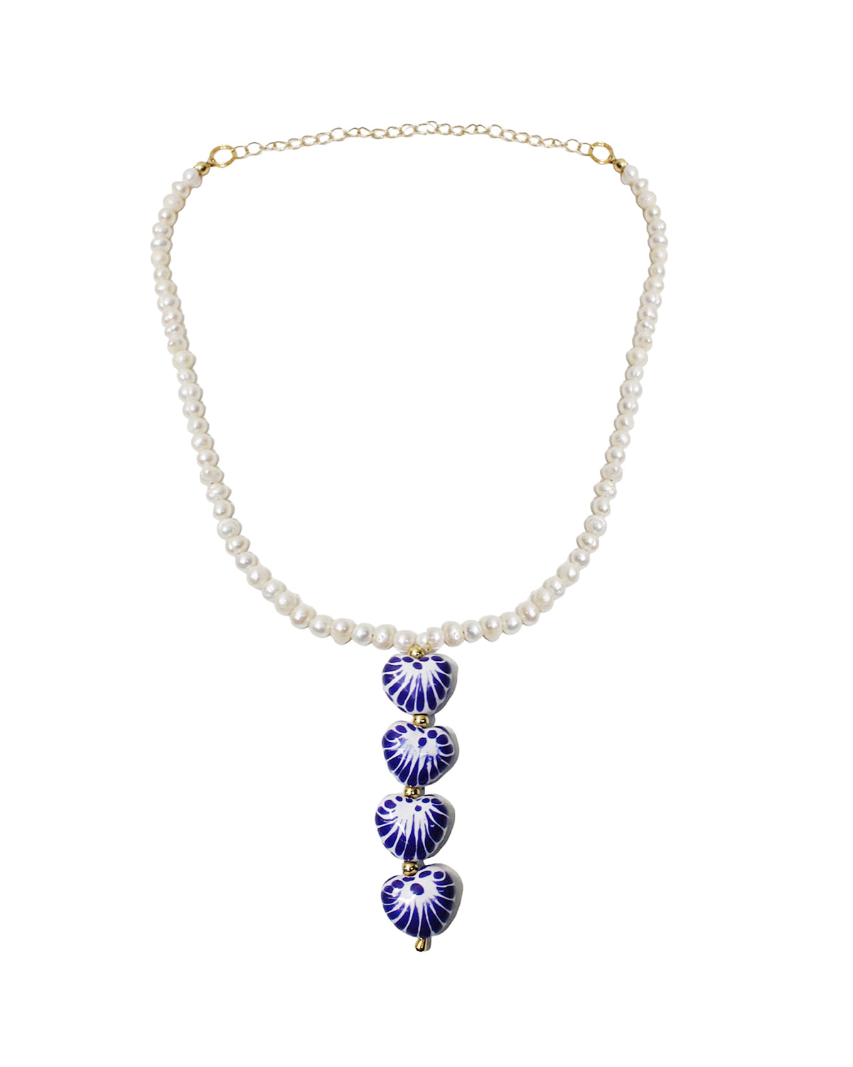 COLLAR  CUATRO CORAZON VERTICAL