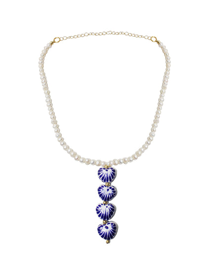 COLLAR  CUATRO CORAZON VERTICAL