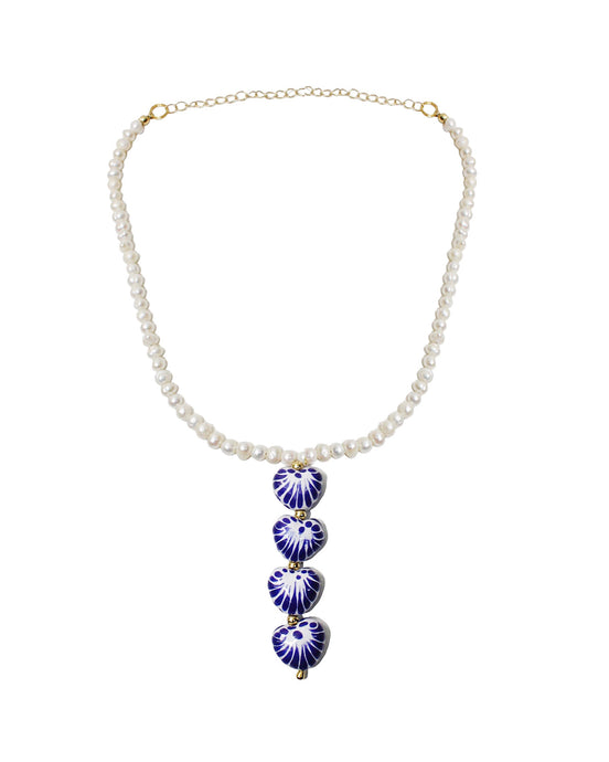 COLLAR  CUATRO CORAZON VERTICAL