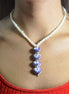 COLLAR  CUATRO CORAZON VERTICAL