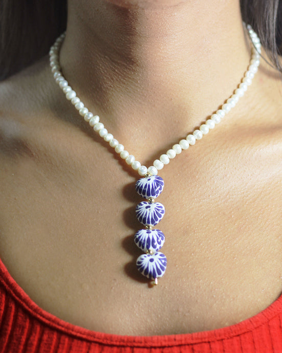 COLLAR  CUATRO CORAZON VERTICAL