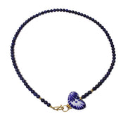 COLLAR LAPISLAZULI Y CORAZON MINI