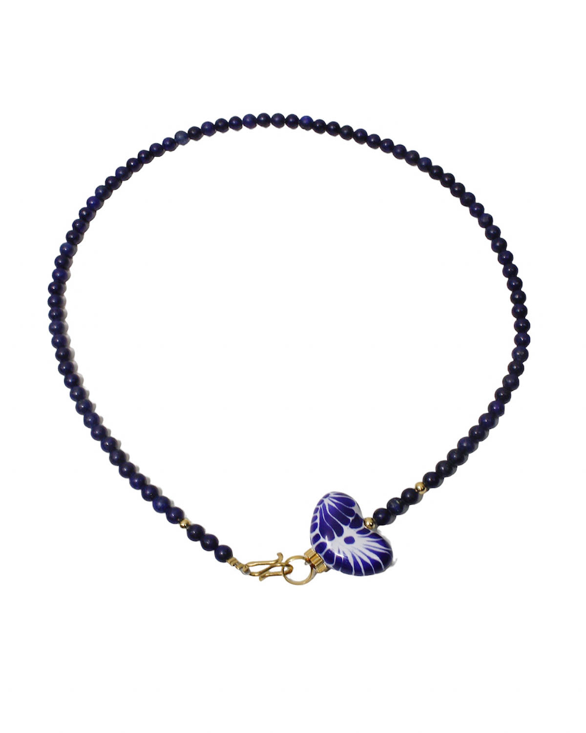 COLLAR LAPISLAZULI Y CORAZON MINI