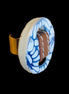 ANILLO DORADO PIEL Y TALAVERA