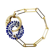 PULSERA CADENA BROCHE ARO